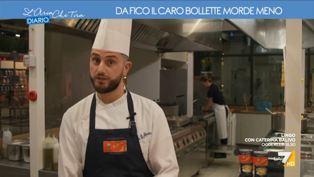 L'Aria che Tira - LA7 - Da FICO il caro bollette morde meno